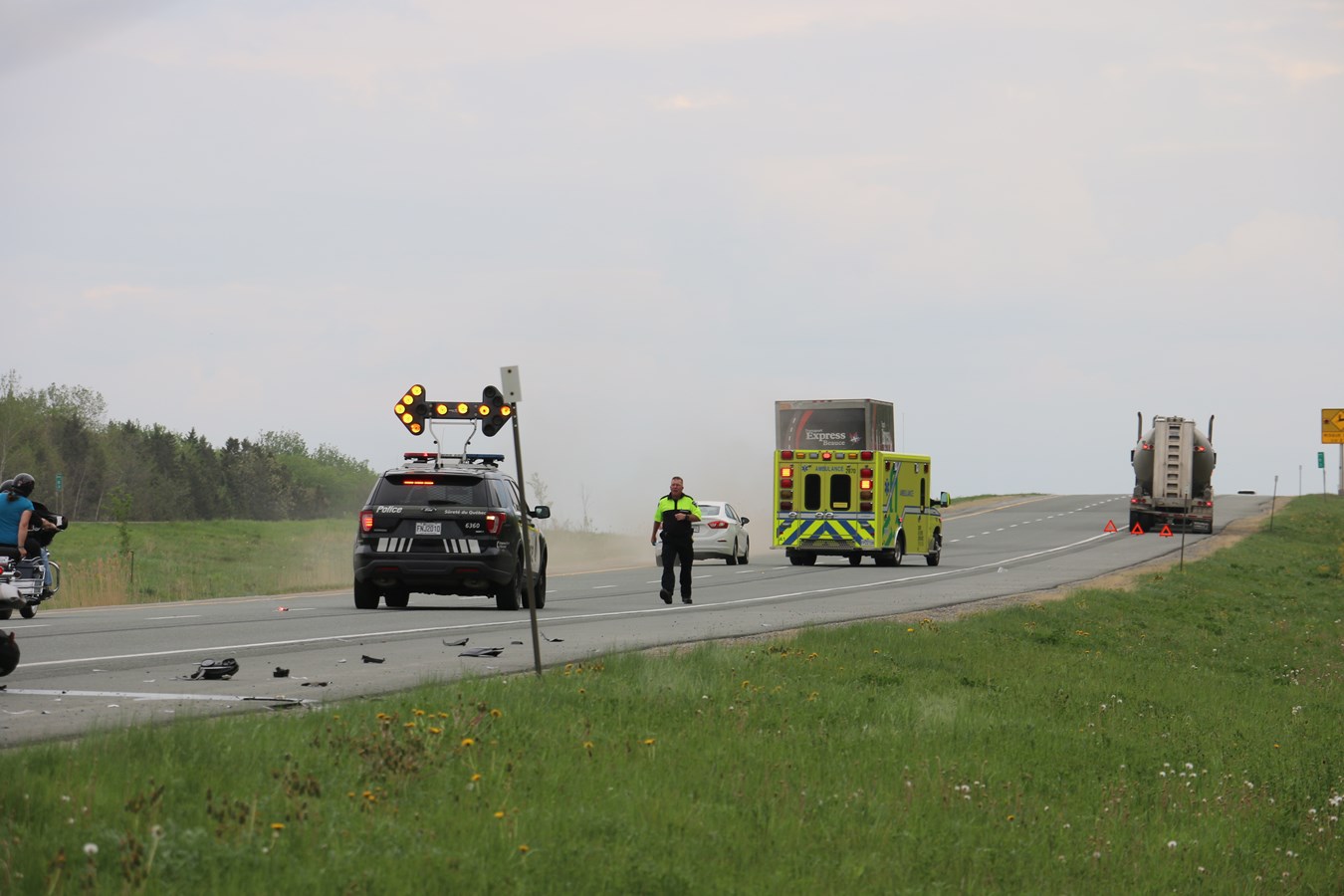 Deux personnes gravement blessées dans un accident de moto