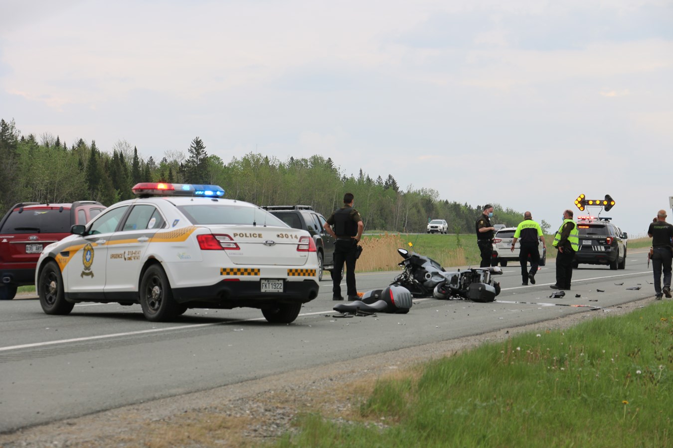 Deux personnes gravement blessées dans un accident de moto