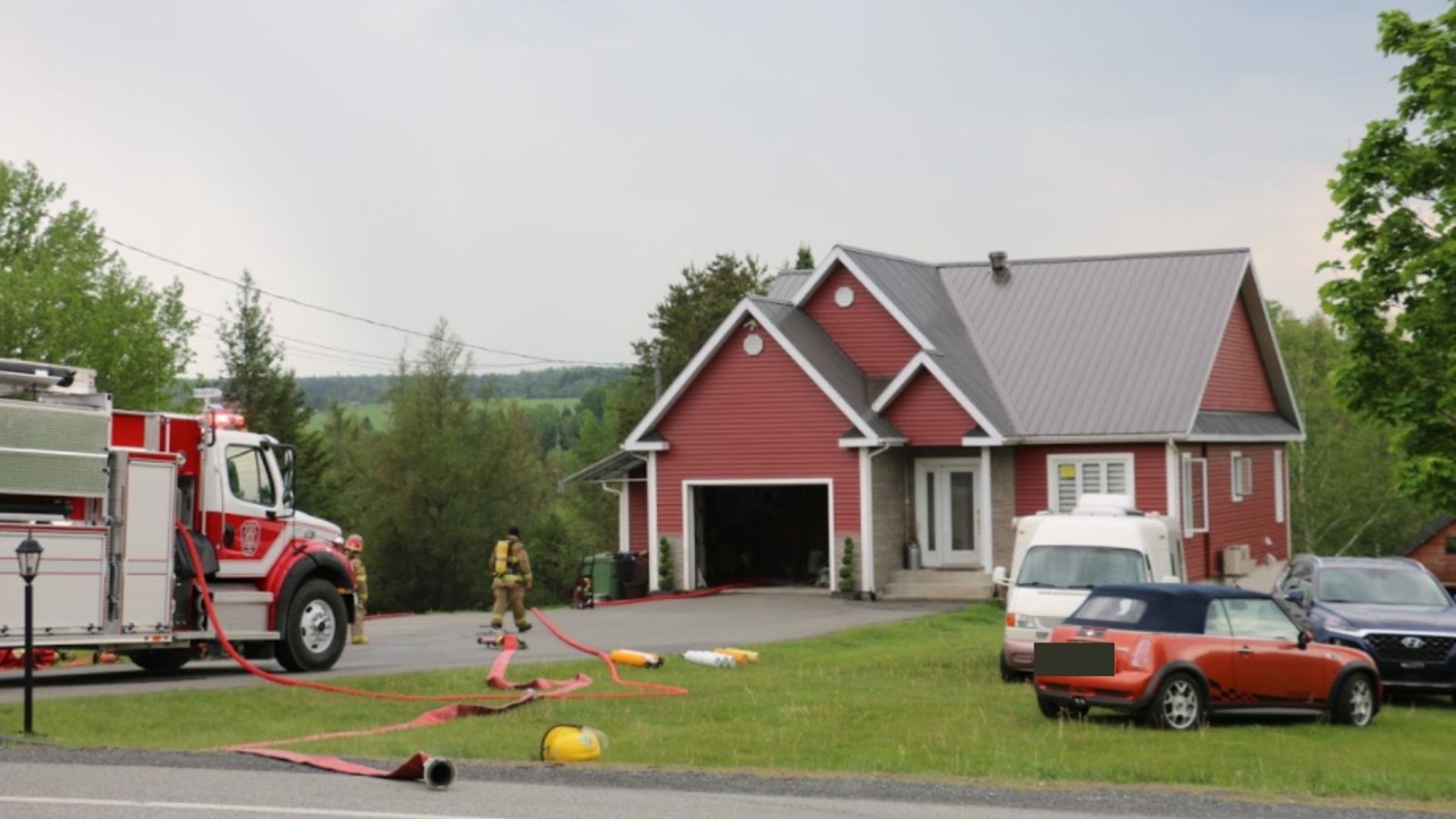 Incendie dans une résidence à Saint-Côme