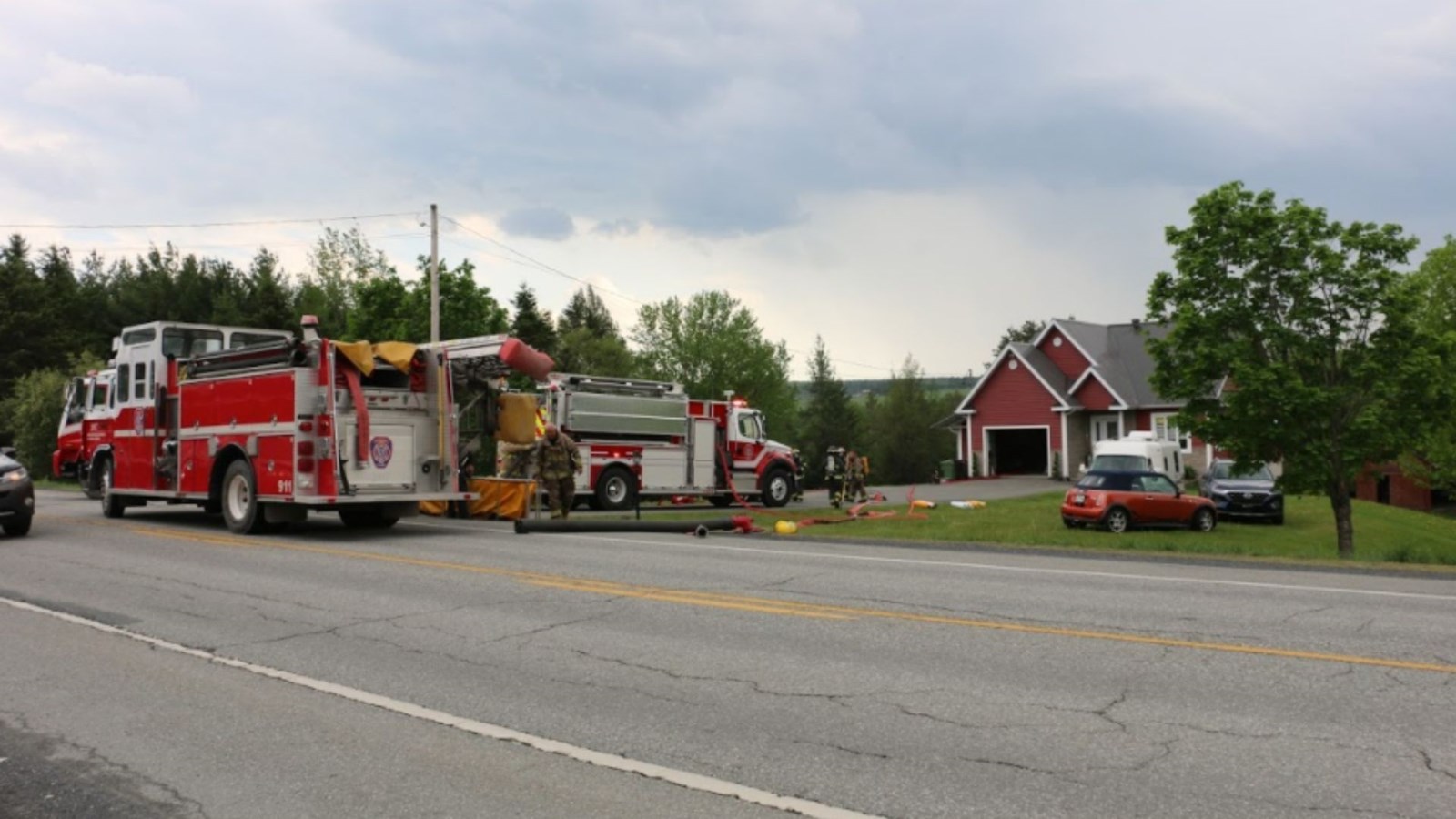 Incendie dans une résidence à Saint-Côme