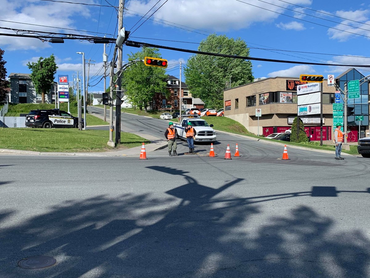 Circulation perturbée dans la 118e rue à Saint-Georges