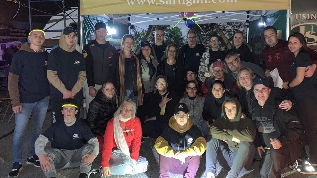 L'équipe de Usine Sartigan au Relais pour la vie de 2019