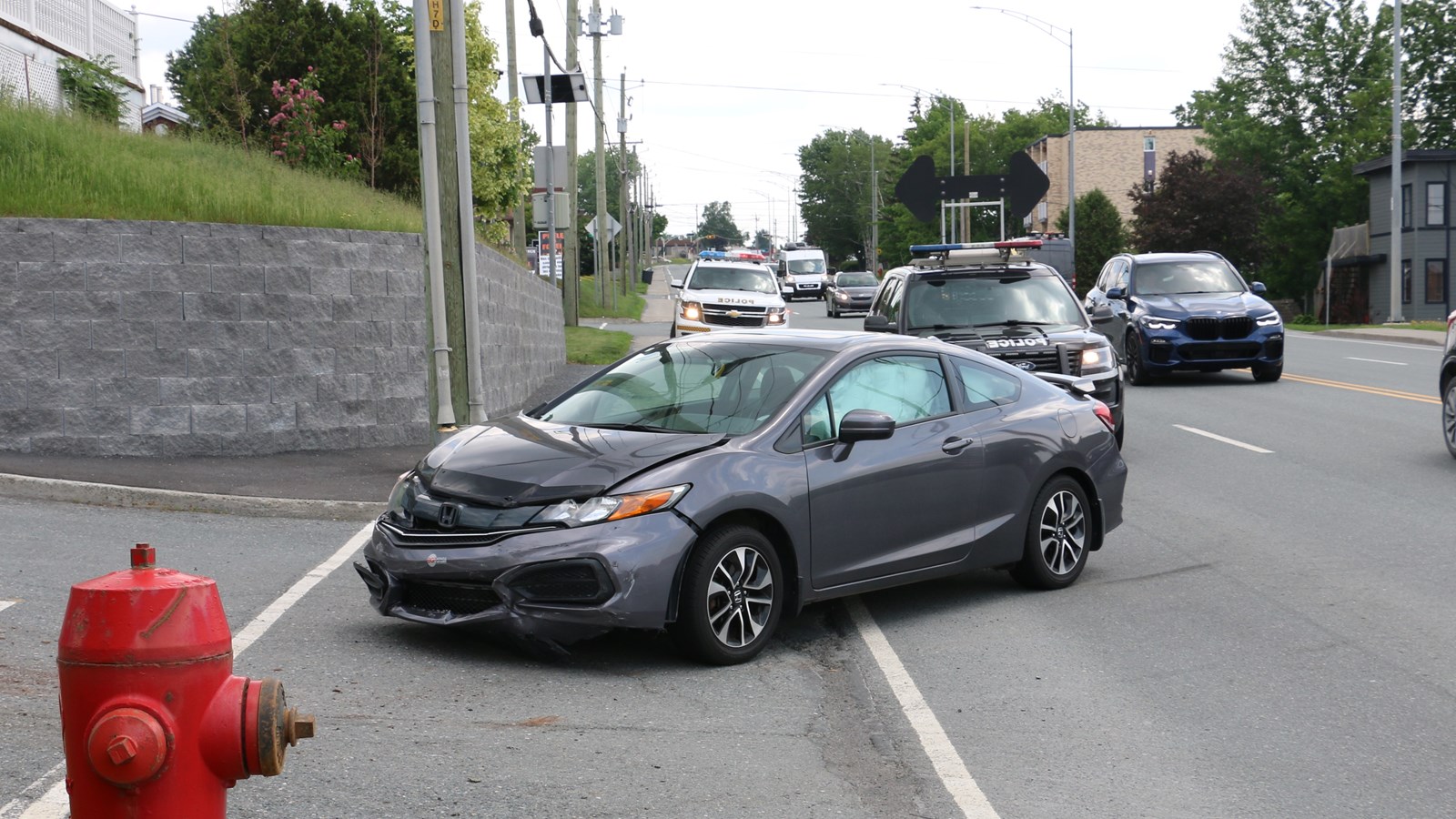Collision sur le boulevard Lacroix à Saint-Georges