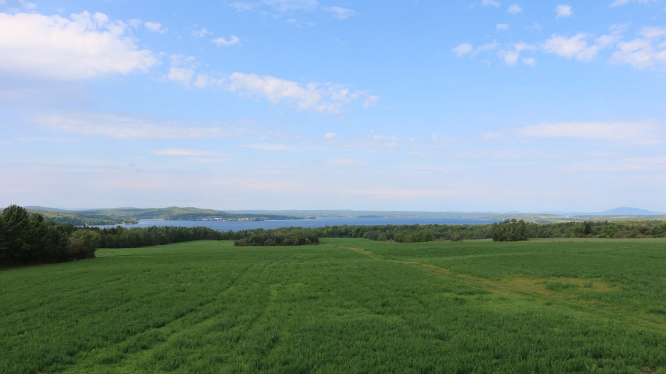 Grand lac Saint-Francois à Lambton vu du belvédère 