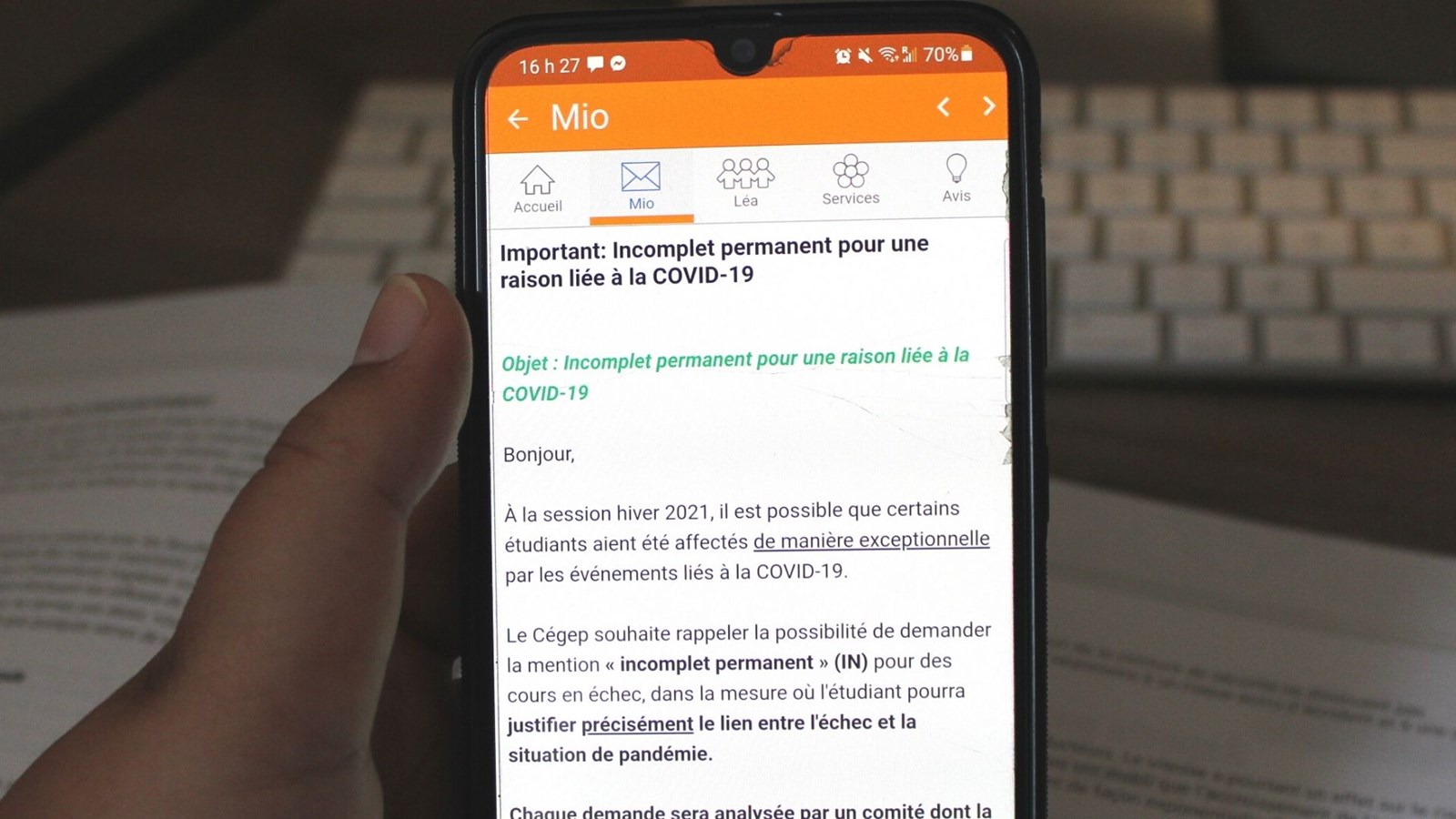 Réussite scolaire en pandémie: le Cégep Beauce-Appalaches s'est donné des moyens