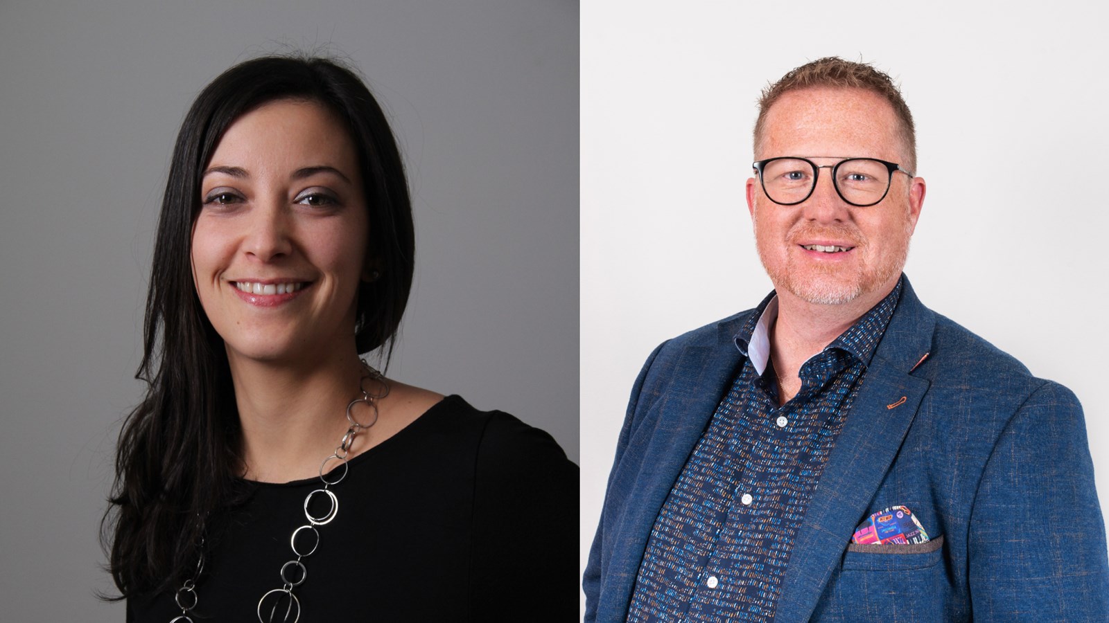 Manon Viel de chez Métal Bernard et Richard Savoie de chez Imago sont les deux nouveaux membres du conseil d'administration de la CCINB.