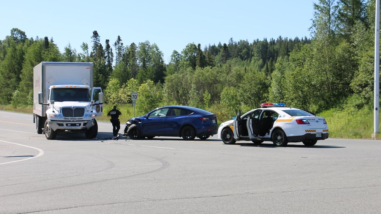 Collision matérielle à Beauceville