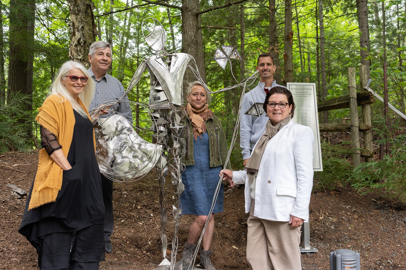 Lise Bernard, Marcel Drouin, Michelle Giguère, Adam Veilleux et Manon Veilleux