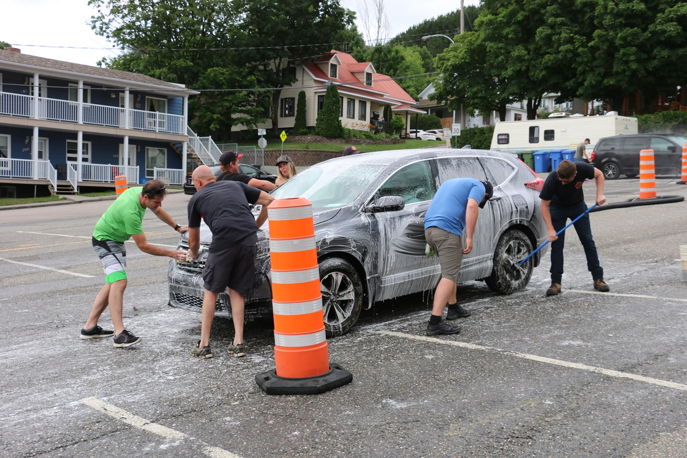 Nouveau record pour le lave-o-thon des pompiers de Vallée-Jonction