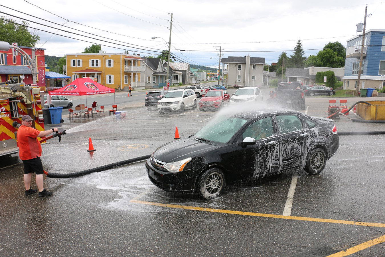 Nouveau record pour le lave-o-thon des pompiers de Vallée-Jonction