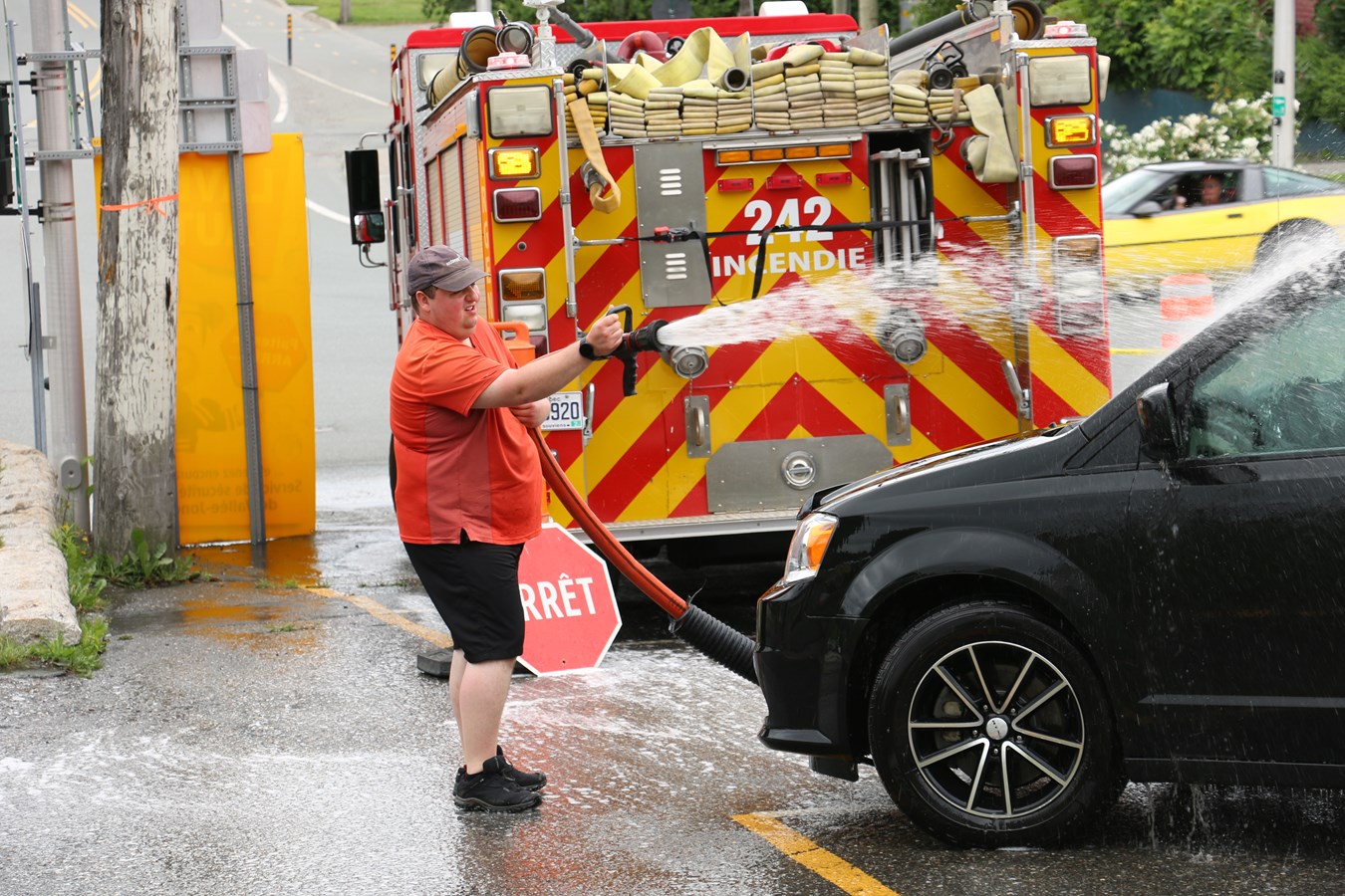 Nouveau record pour le lave-o-thon des pompiers de Vallée-Jonction