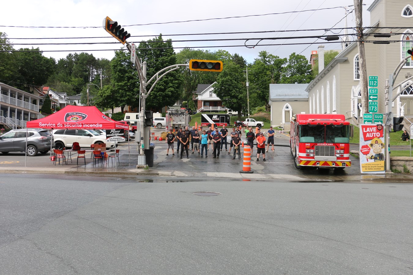 Nouveau record pour le lave-o-thon des pompiers de Vallée-Jonction