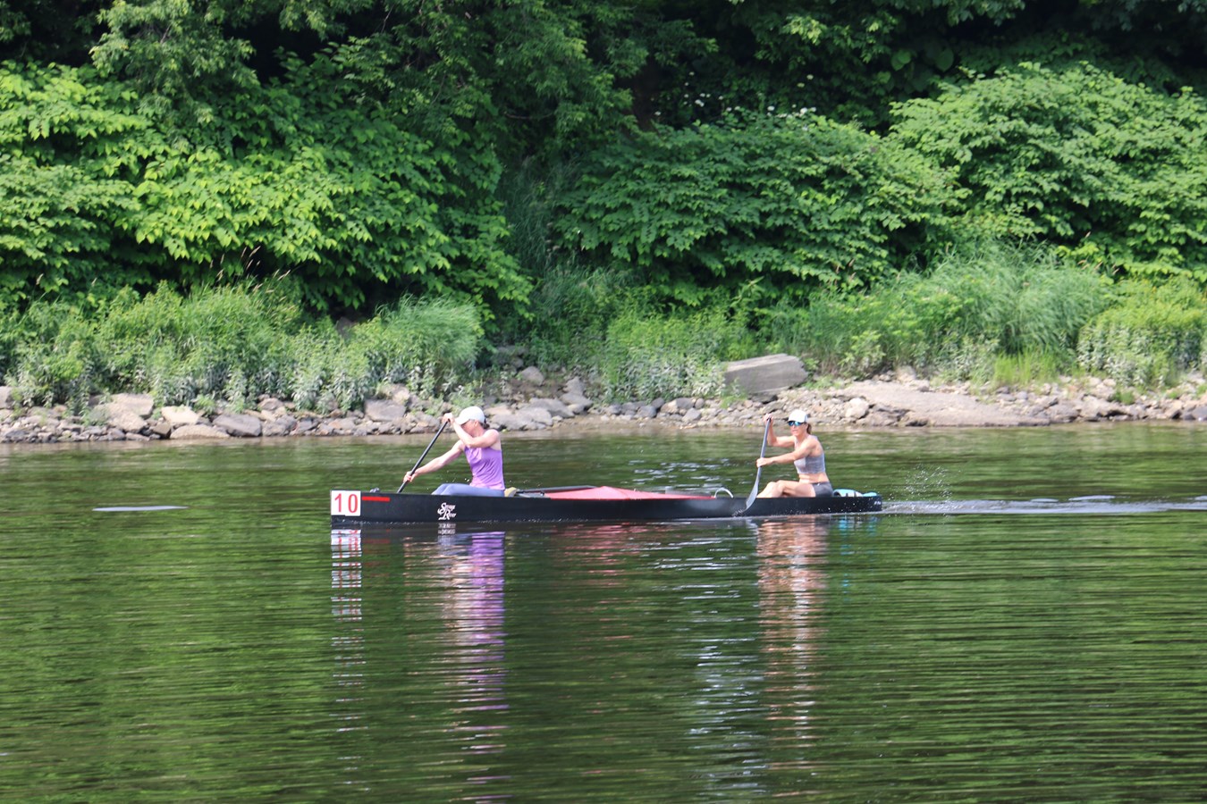Découvrez en images la course de canot en binôme à Vallée-Jonction