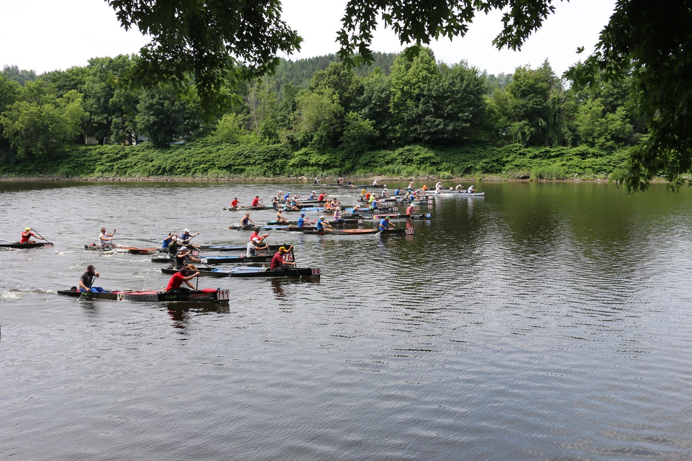 Découvrez en images la course de canot en binôme à Vallée-Jonction