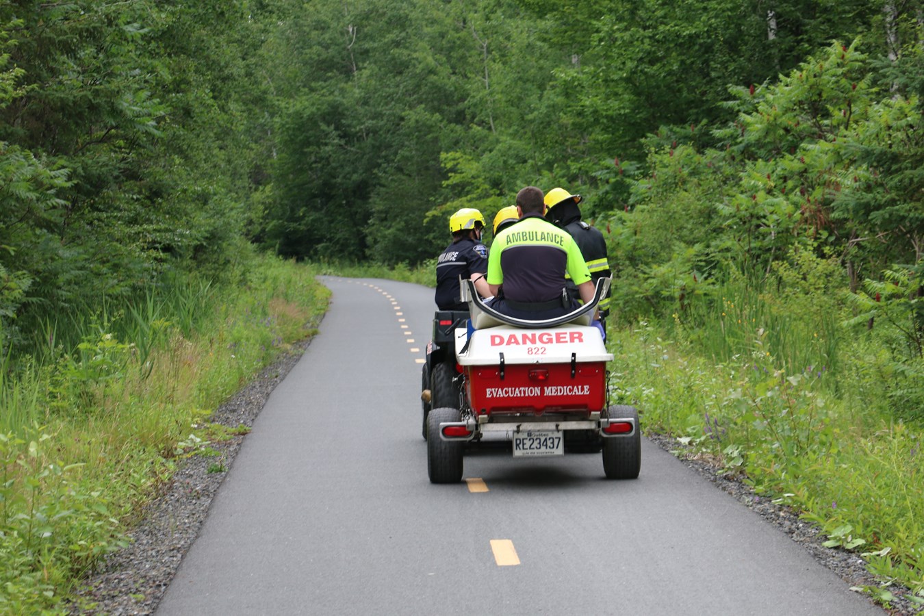 Un cycliste secouru à Beauceville