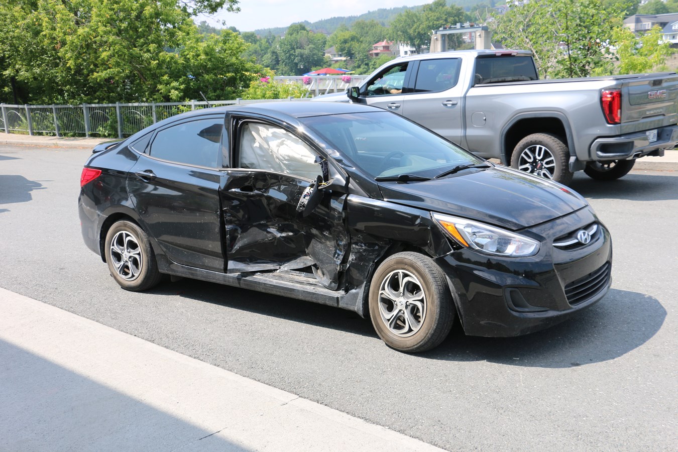 Collision sur le boulevard Renault à Beauceville