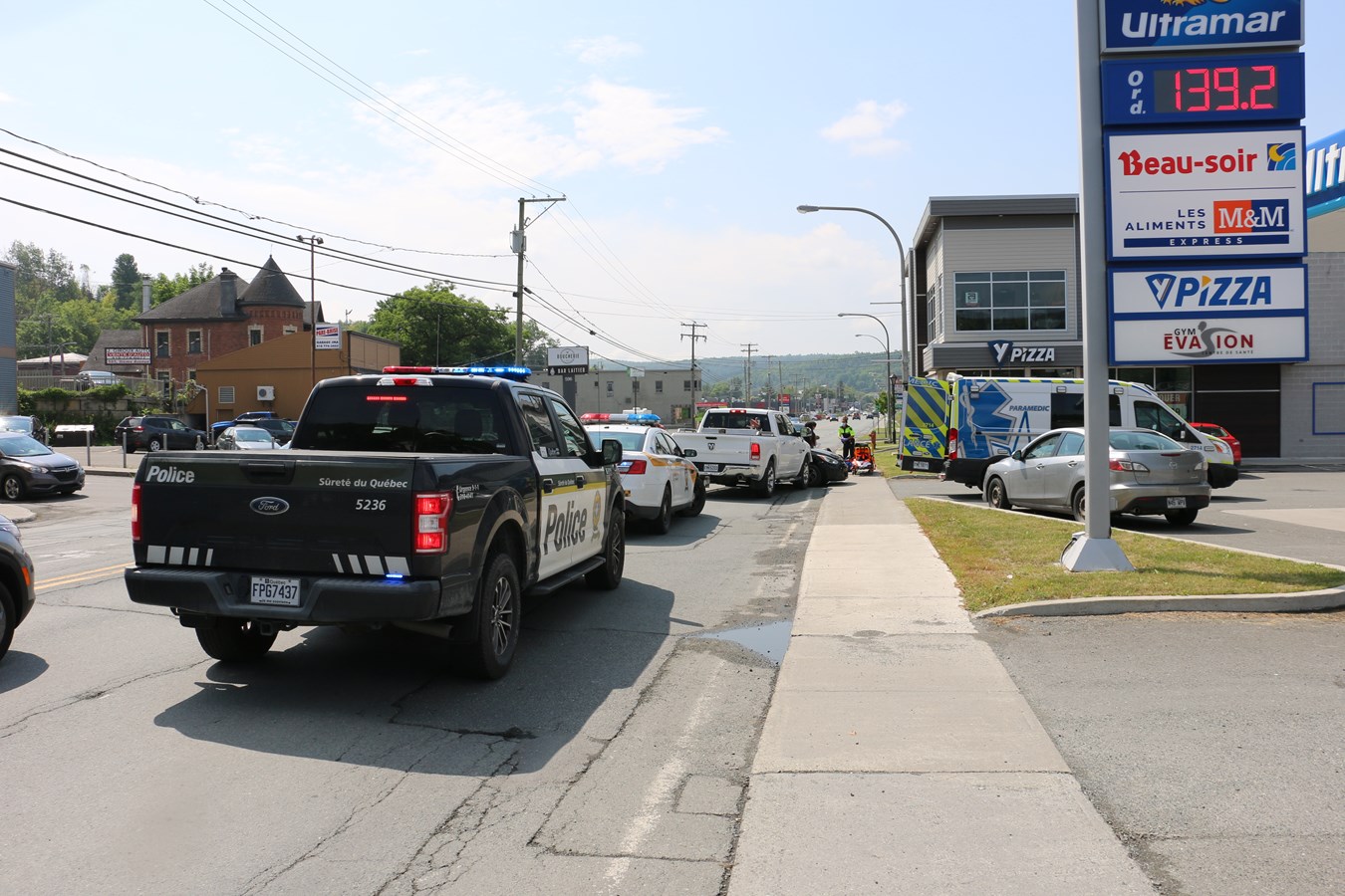 Collision sur le boulevard Renault à Beauceville
