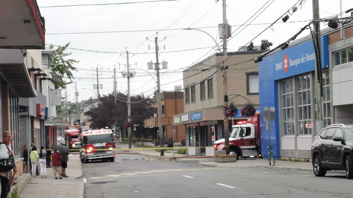 Intervention des pompiers sur la promenade Redmond