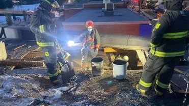 Intervention des pompiers sur la promenade Redmond