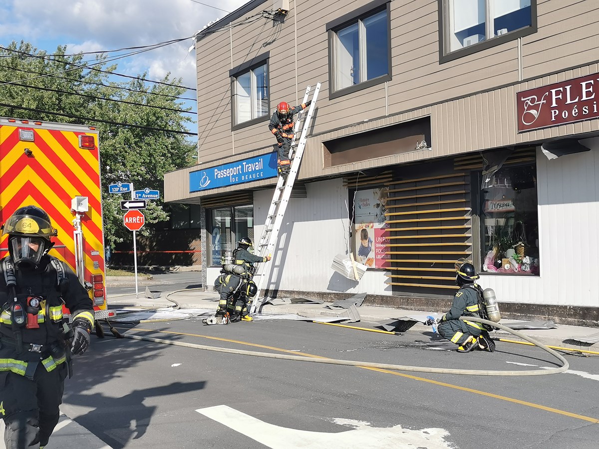 Incendie au fleuriste Poésie Florale à Saint-Georges