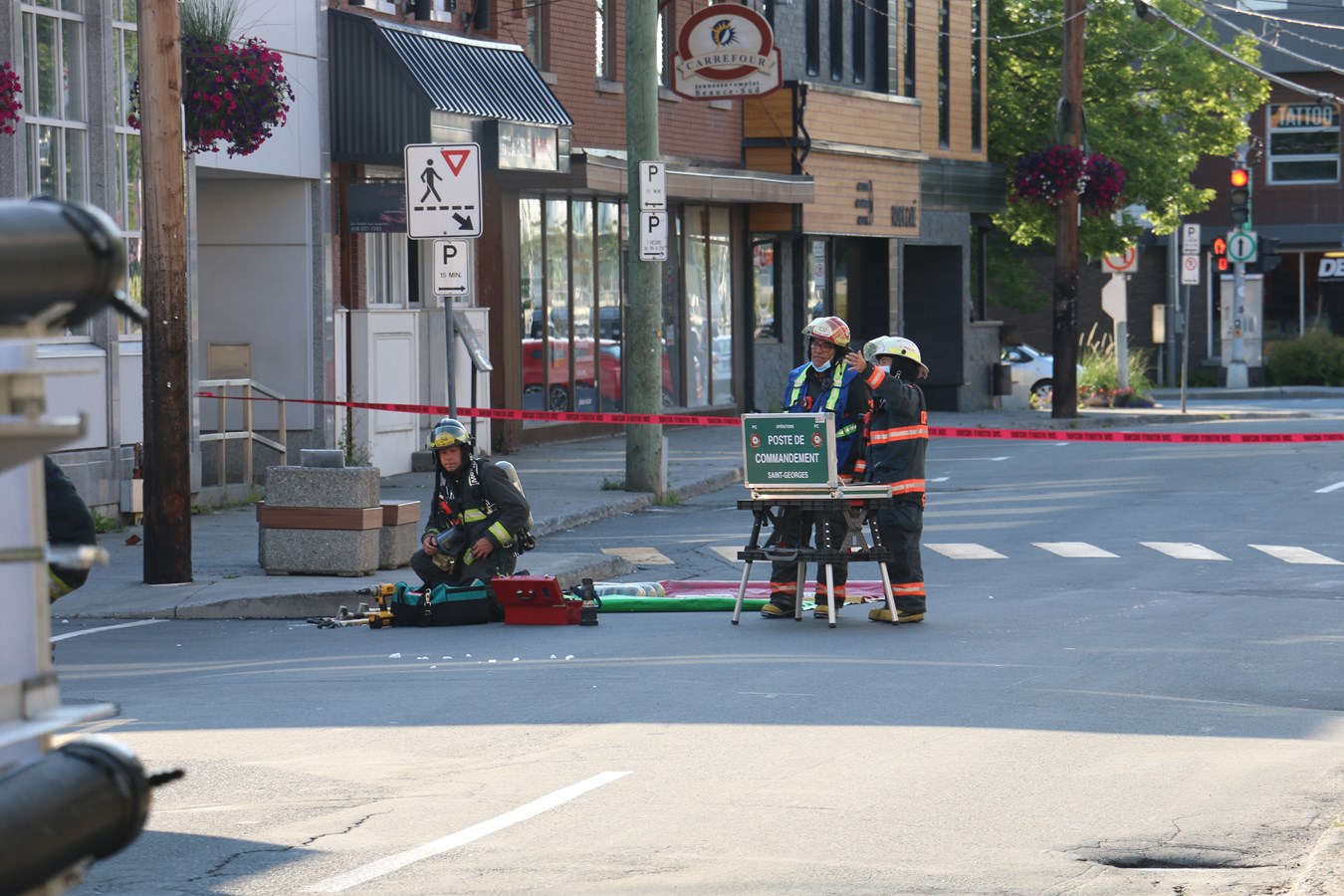 Incendie au fleuriste Poésie Florale à Saint-Georges