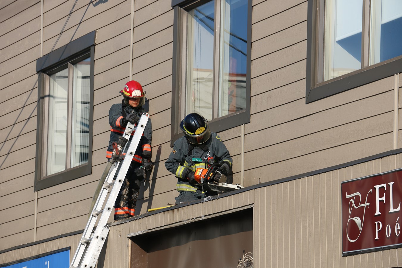 Incendie au fleuriste Poésie Florale à Saint-Georges