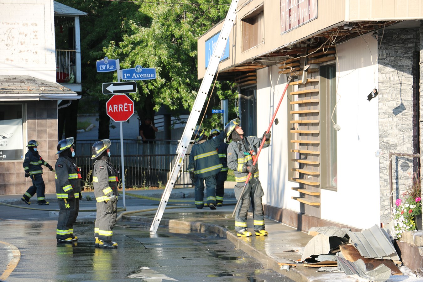 Incendie au fleuriste Poésie Florale à Saint-Georges