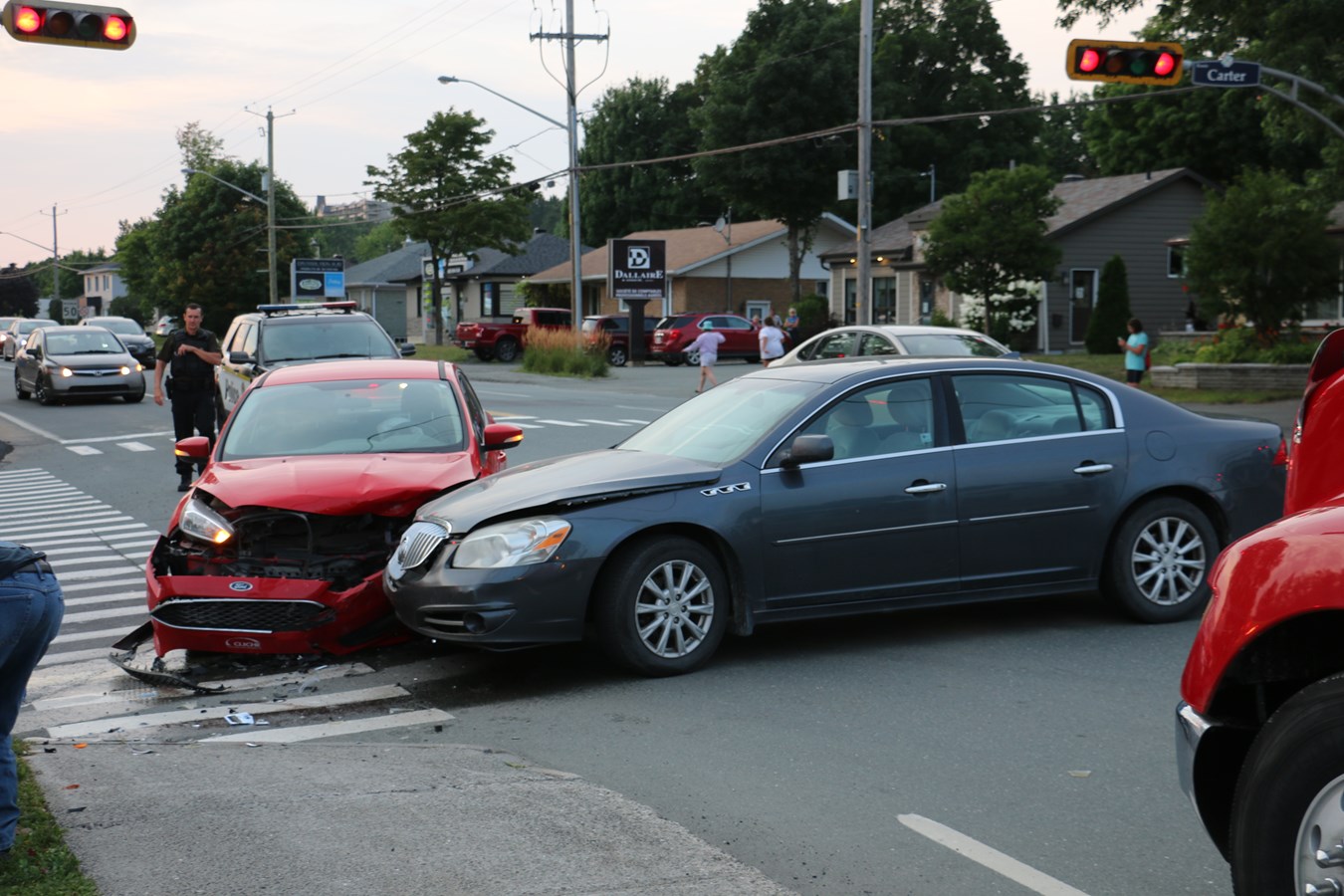 Accident à Sainte-Marie.