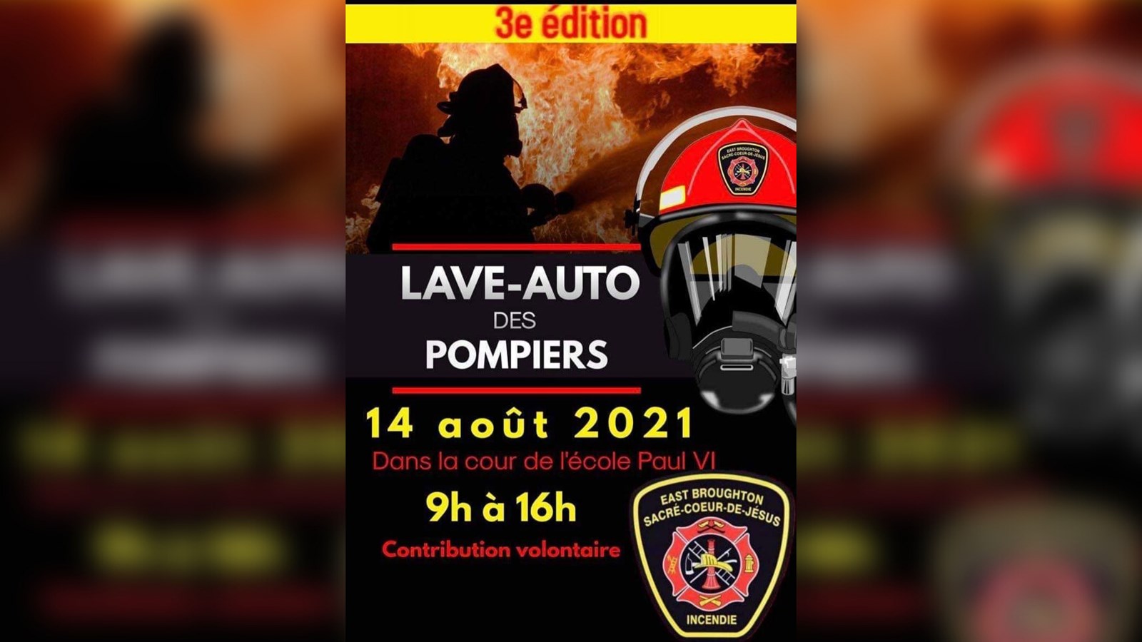 Les pompiers d'East-Broughton organisent un lave-auto ce samedi