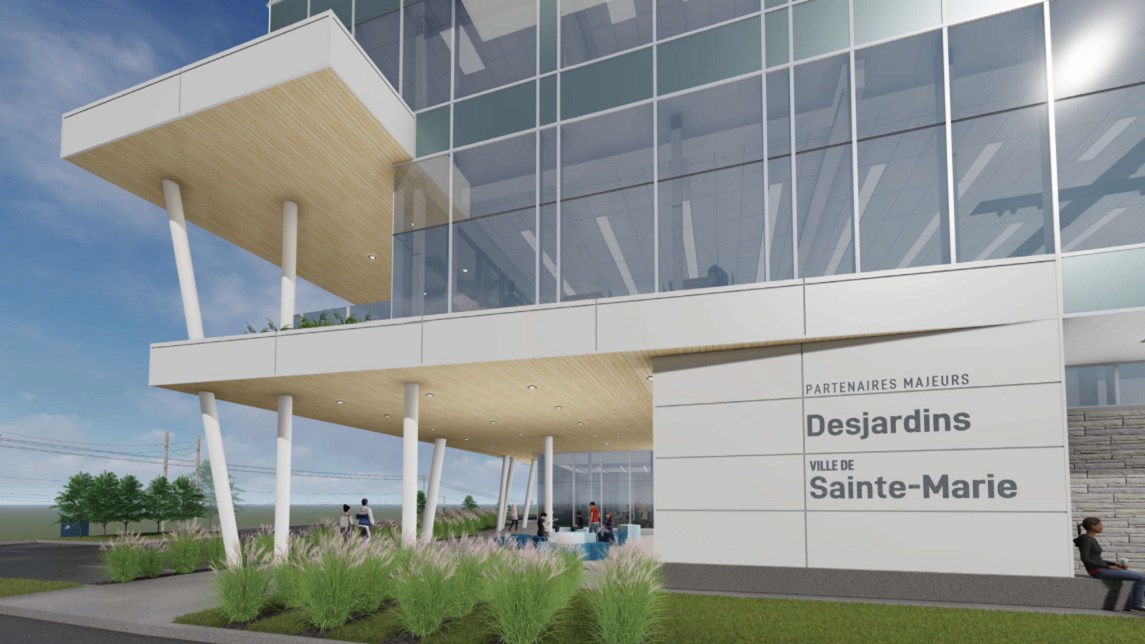 Le nouveau bâtiment du campus à Sainte-Marie.