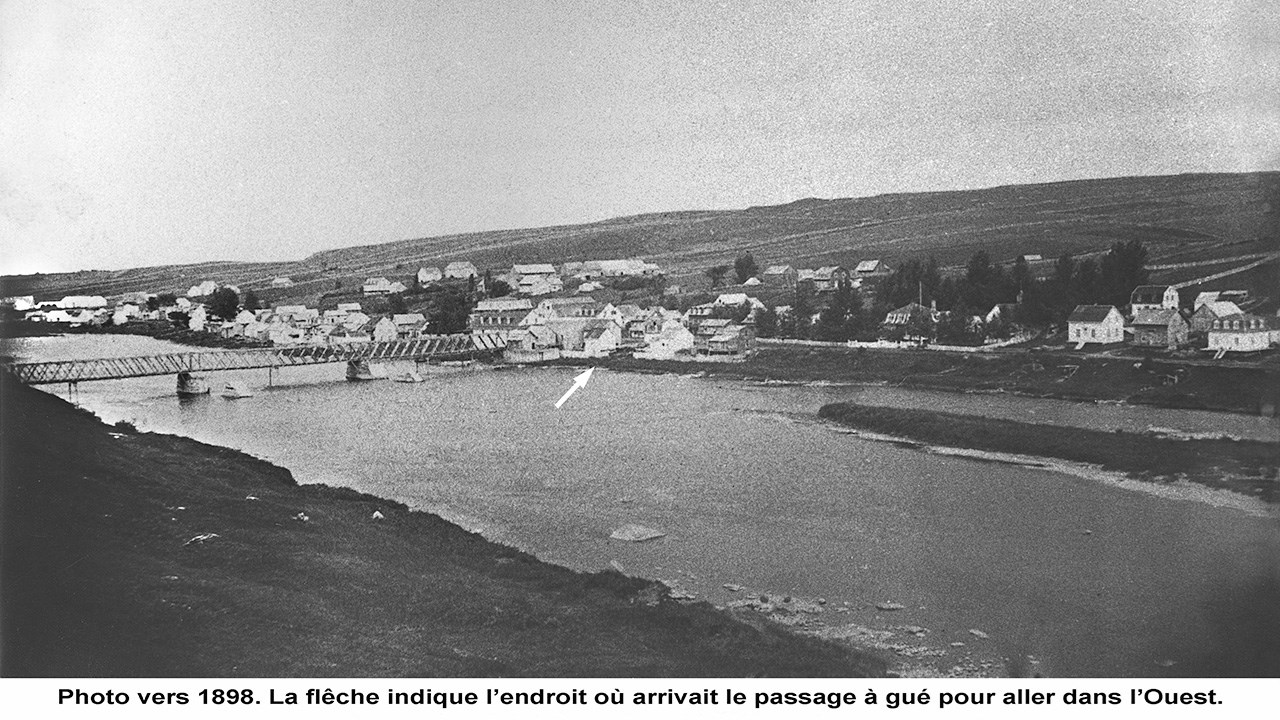 La traverse à gué d'il y a 160 ans au centre-ville