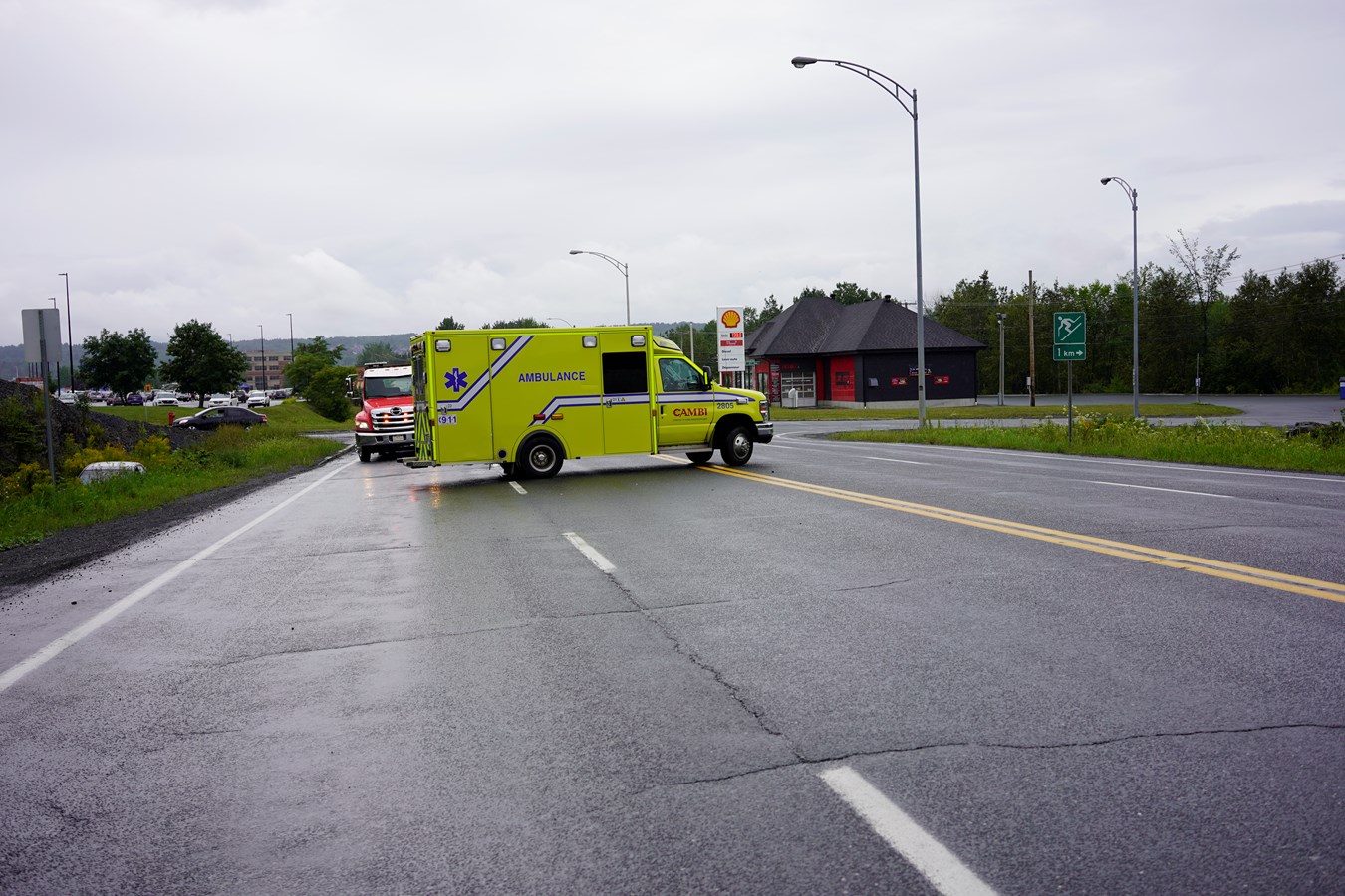 Collision près de Walmart à Saint-Georges
