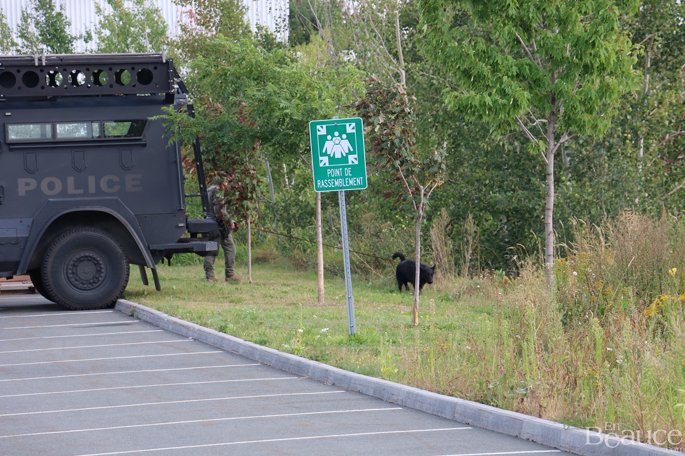 Photoreportage de l'opération policière à Sainte-Marie