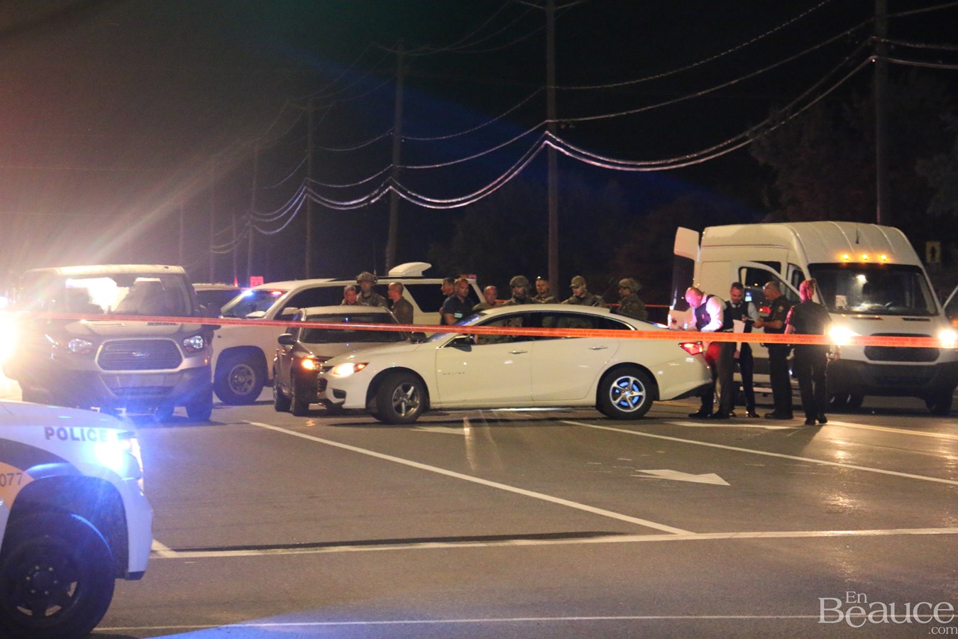 Photoreportage de l'opération policière à Sainte-Marie