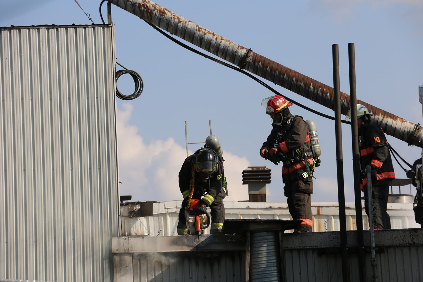 Incendie à l'usine Matra de Saint-Georges