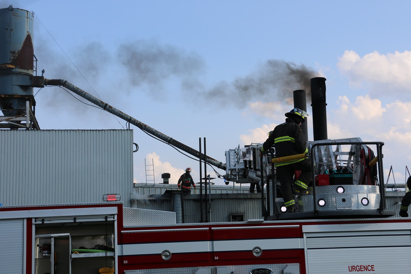 Incendie à l'usine Matra de Saint-Georges