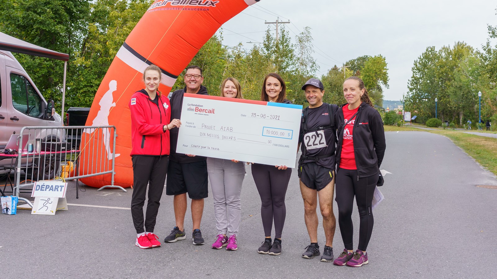 Courir pour la cause rapporte 10 000 $ à la Fondation Au Bercail