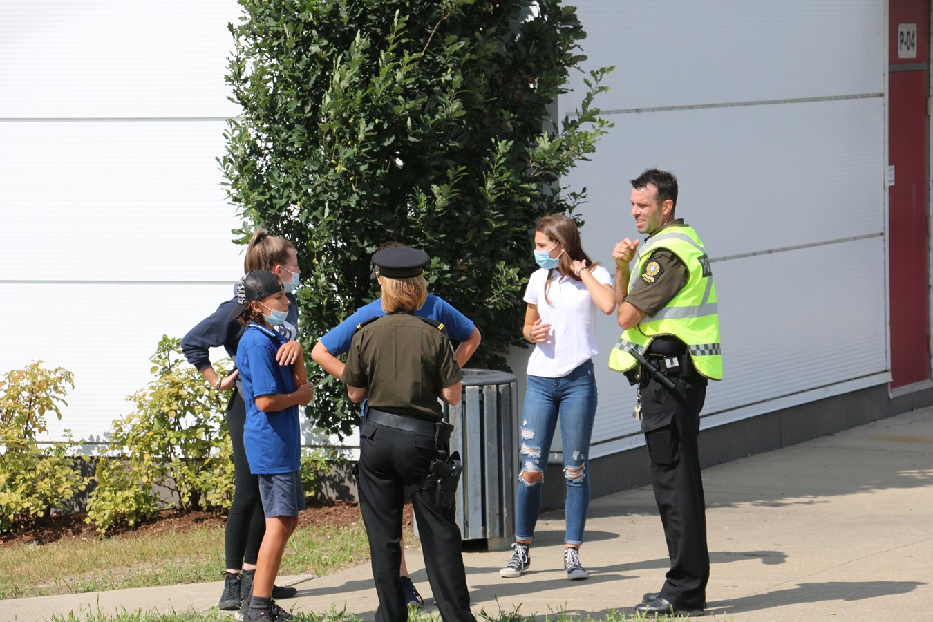 Opération de sécurité routière près de la polyvalente Benoît-Vachon