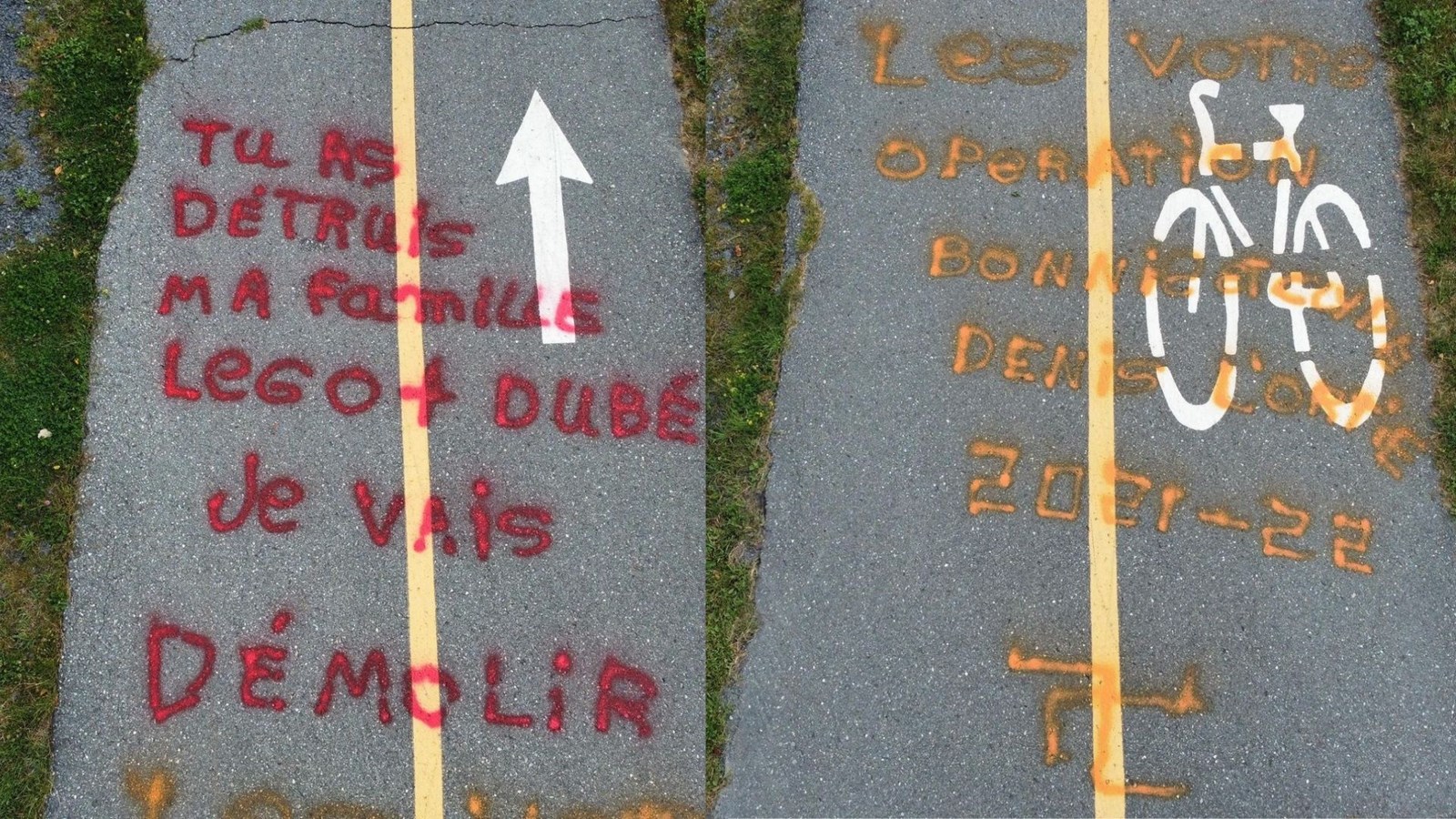 Un autre graffiti agressif découvert à Notre-Dame-des-Pins