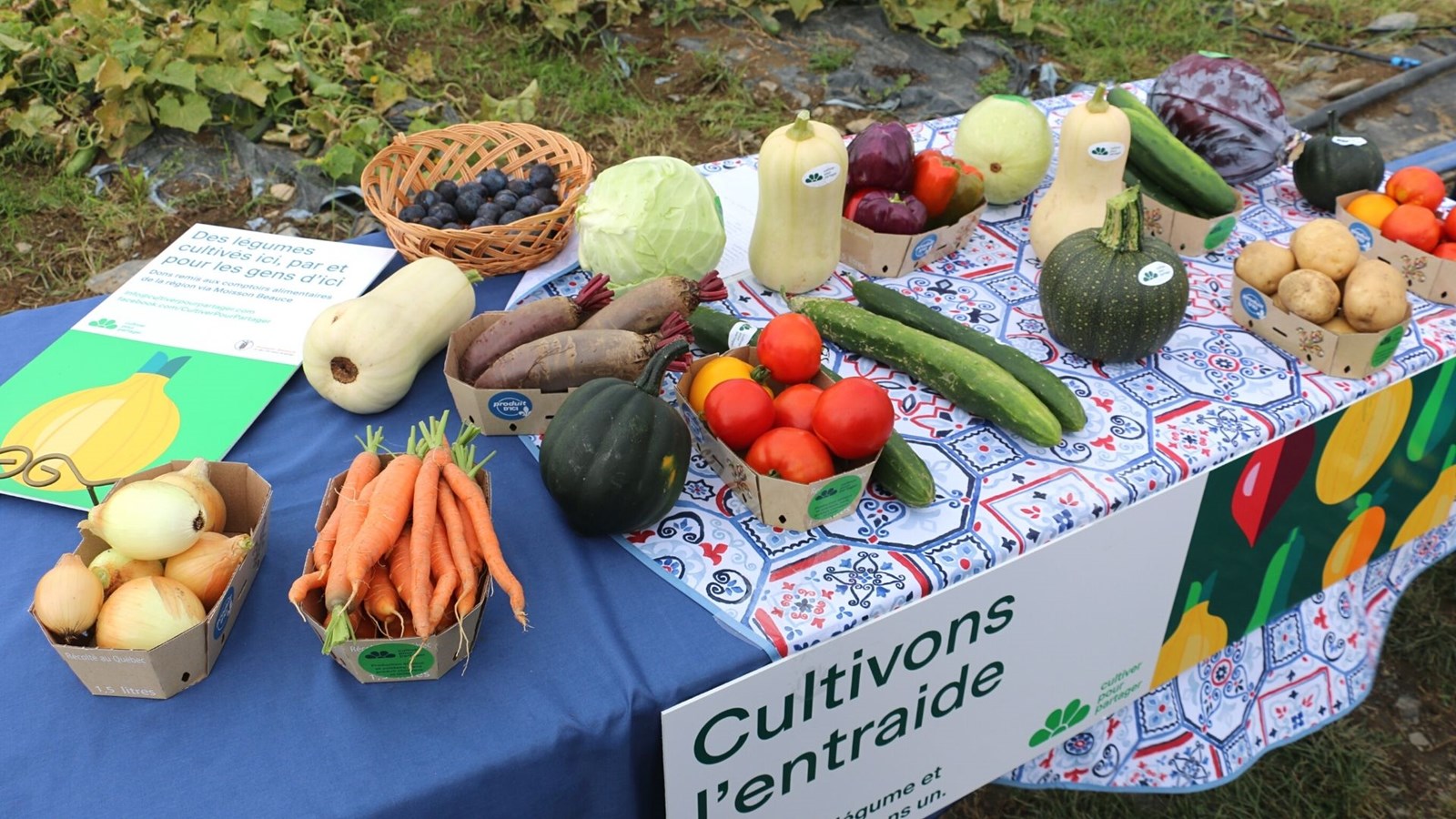 Vente de légumes au profit des plus démunis
