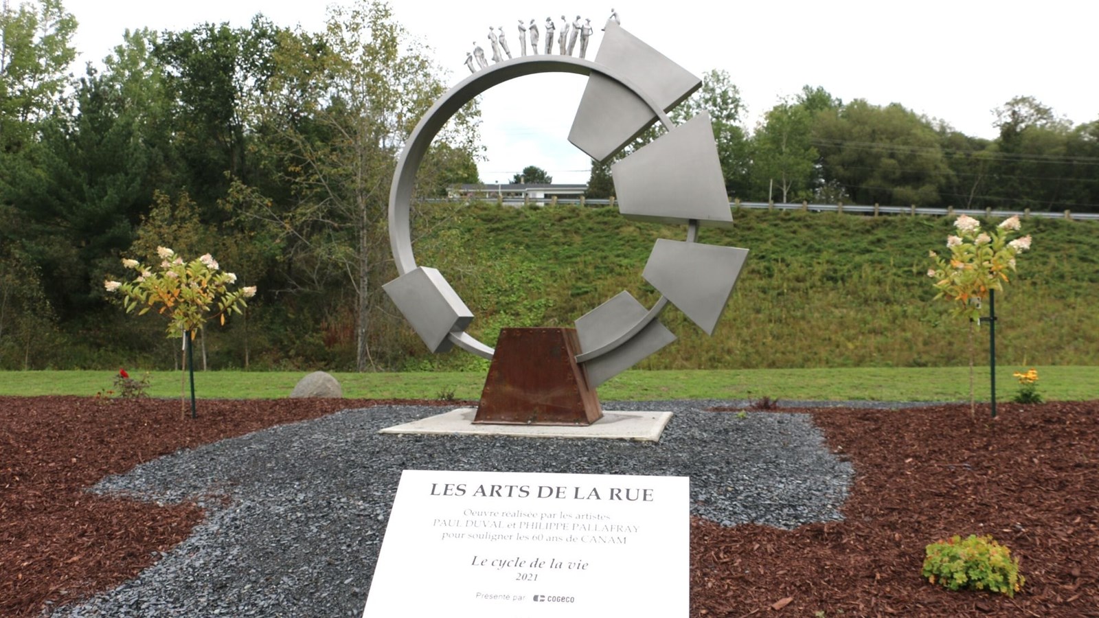 Inauguration du parc Excavation Jean-Marc Quirion et Fils et d’une sculpture d’art public