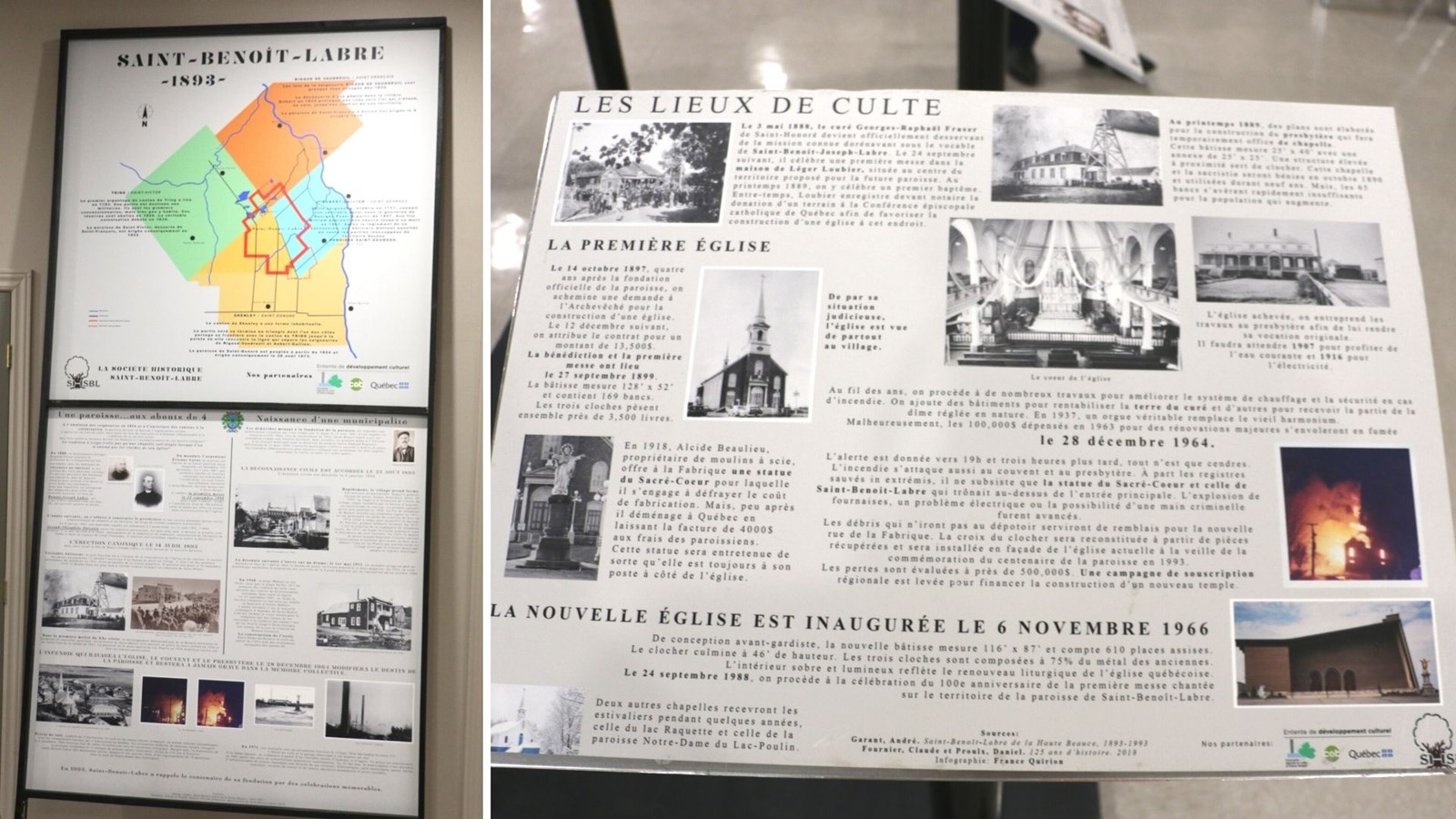 Six panneaux historiques seront installés à Saint-Benoit-Labre