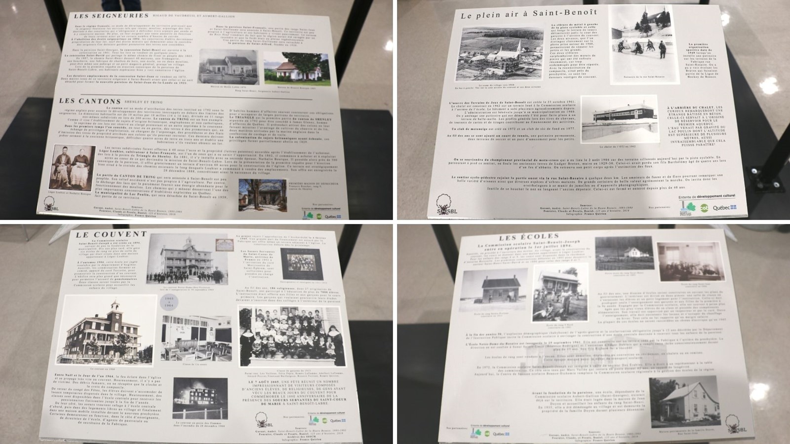 Six panneaux historiques seront installés à Saint-Benoit-Labre
