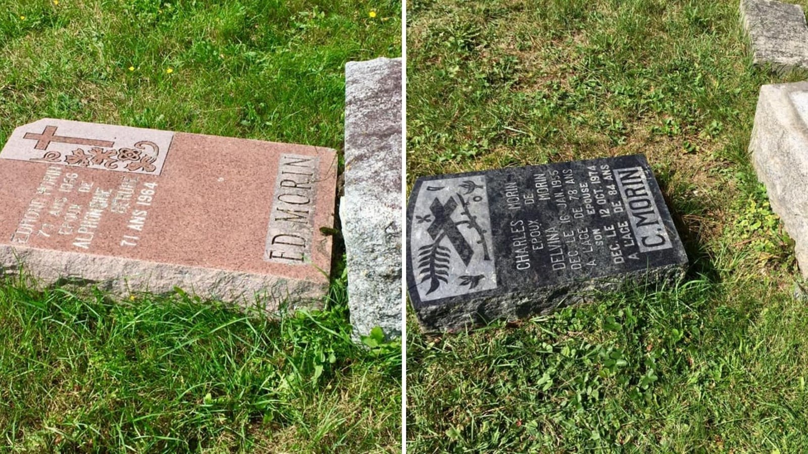 Vandalisme au cimetière de l'église Saint-Georges