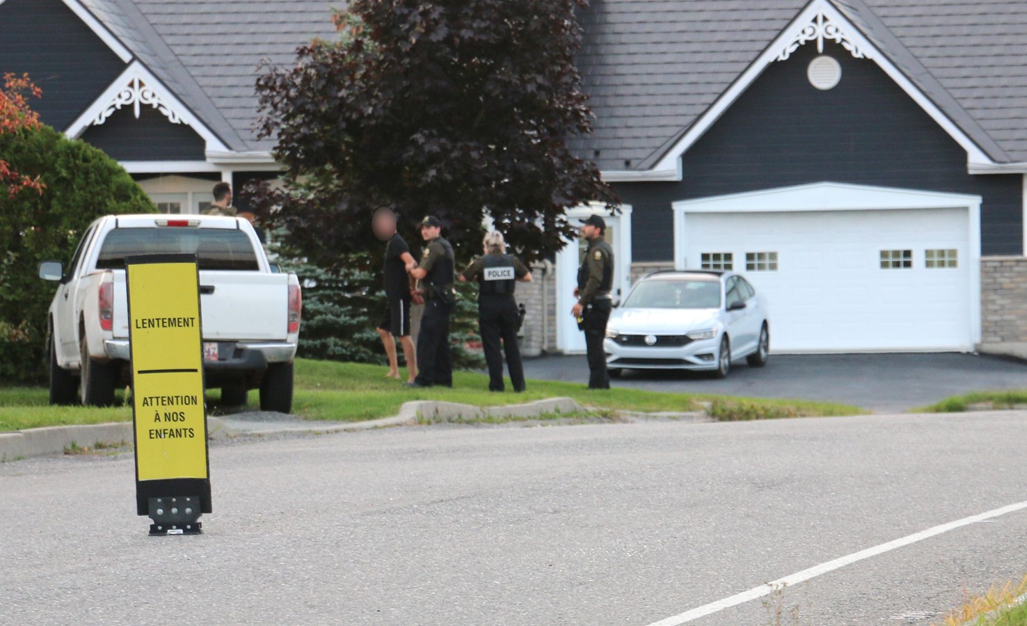 Intervention policière à Saint-Elzéar