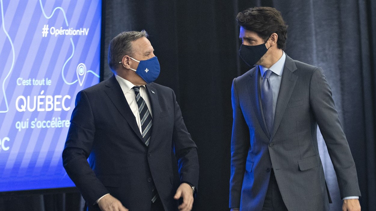 François Legault et Justin Trudeau