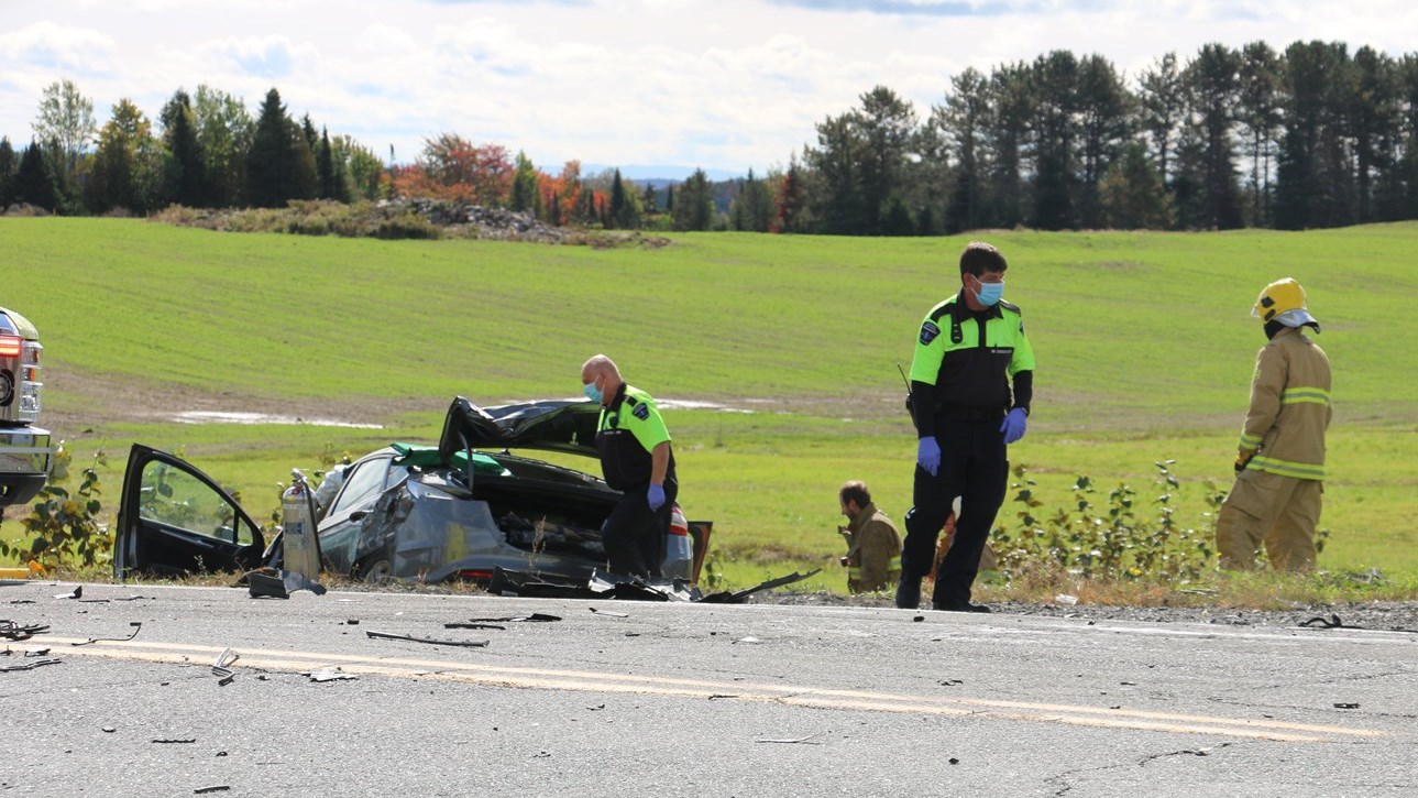 Blessé mineur dans un accident à Saint-Benjamin