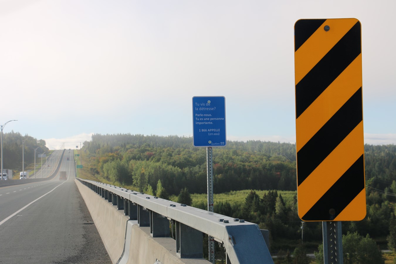 Des solutions à venir pour sécuriser le pont de l'A-73 à Notre-Dame-des-Pins