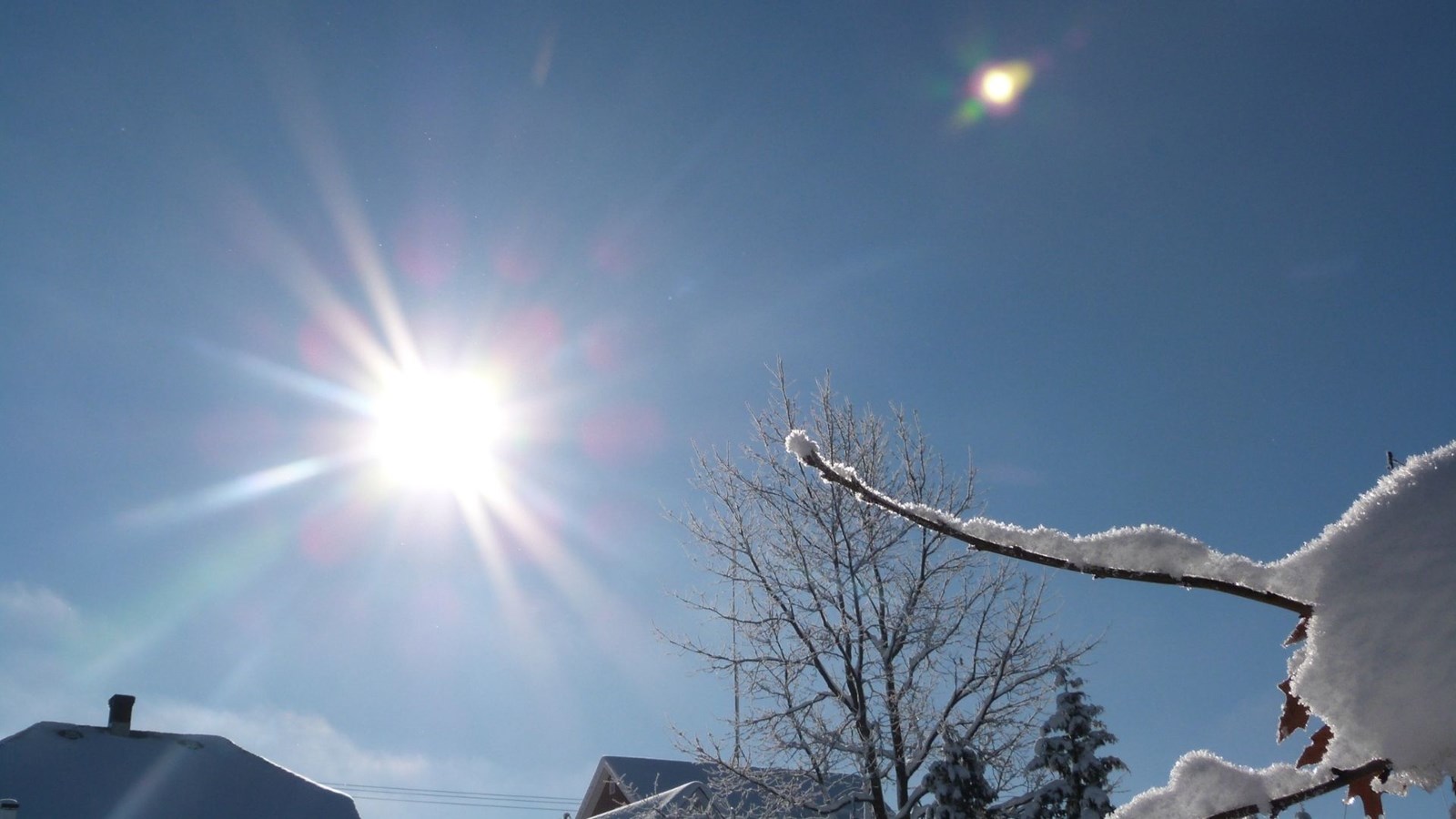 Soleil hivernal à Saint-Zacharie.