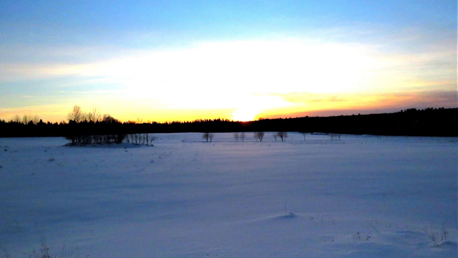 Coucher de soleil à Saint-Alfred.